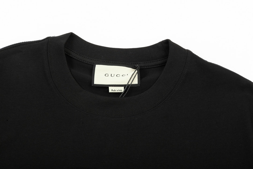 Exclusive Gucci Double G Embossed Oversized T-Shirt — Yellow — Size XS — Lifestyle View
