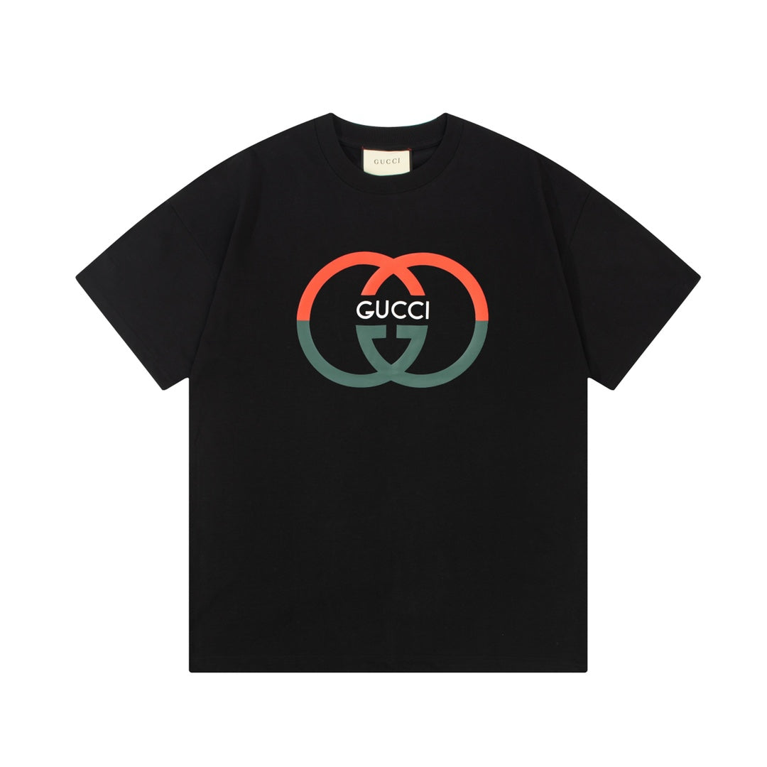 Exclusive Gucci Interlocking Double G Logo T-Shirt — Beige — Size XS — Top View