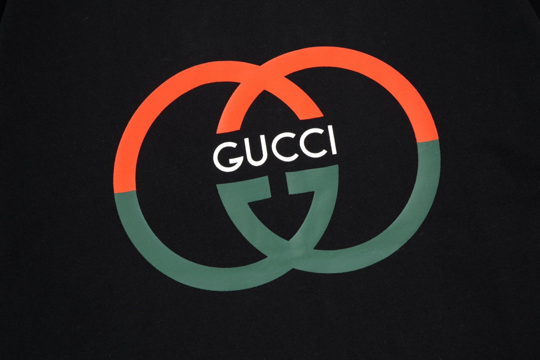 Exclusive Gucci Interlocking Double G Logo T-Shirt — Beige — Size XS — Lifestyle View