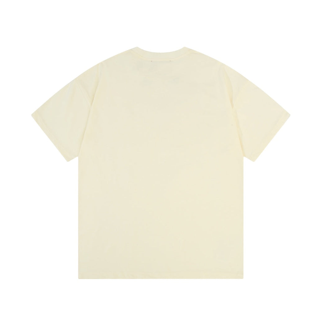 Exclusive Gucci Interlocking Double G Logo T-Shirt — Beige — Size XS — Back View