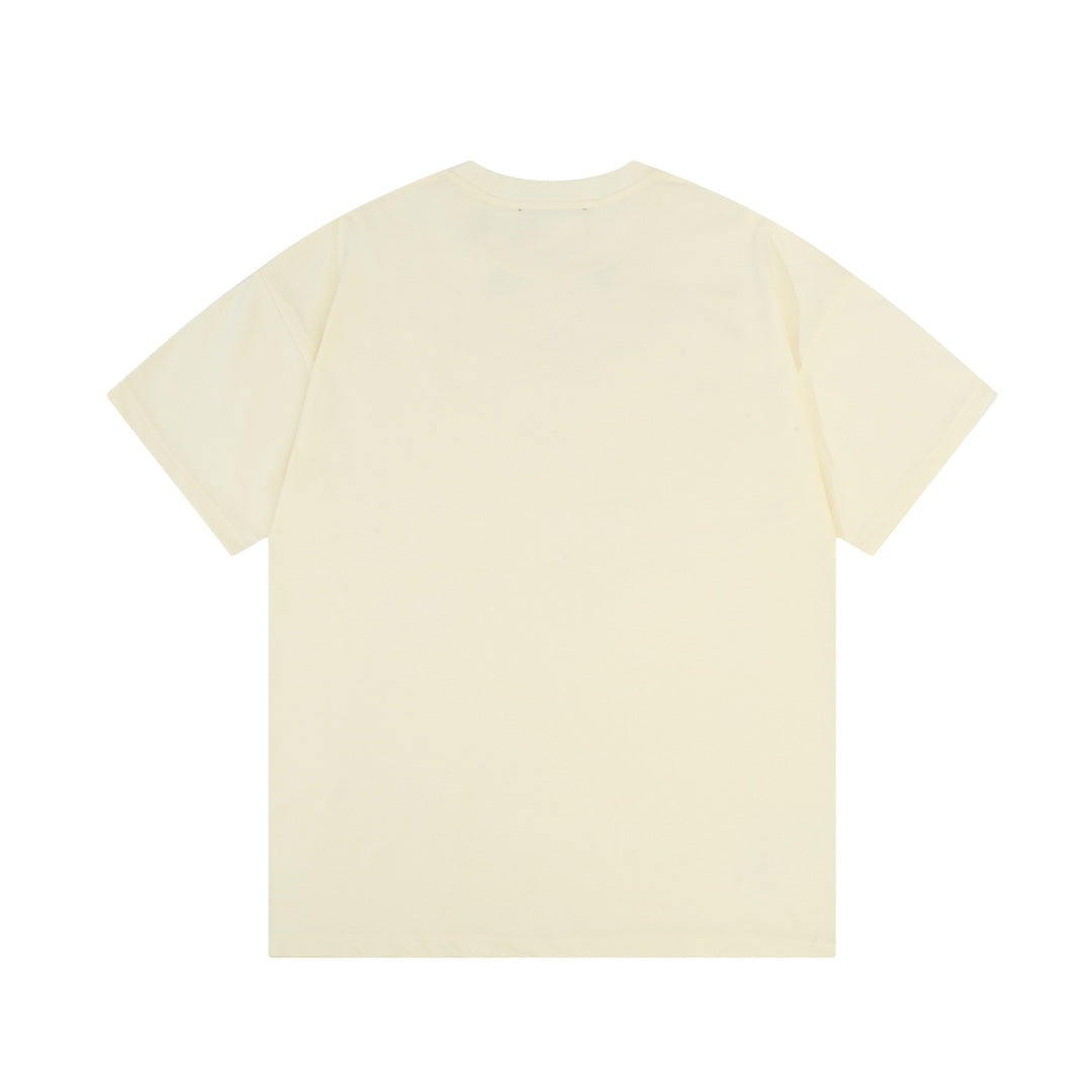 Exclusive Gucci Interlocking Double G Logo T-Shirt — Beige — Size XS — Back View