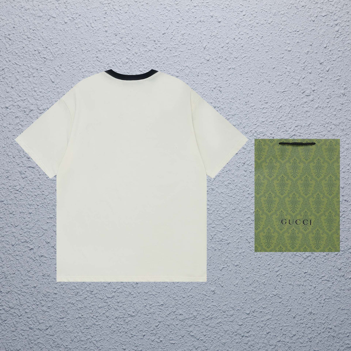 Exclusive Gucci GG Cherry Embroidered T-Shirt — Blue — Size XS — Detail View