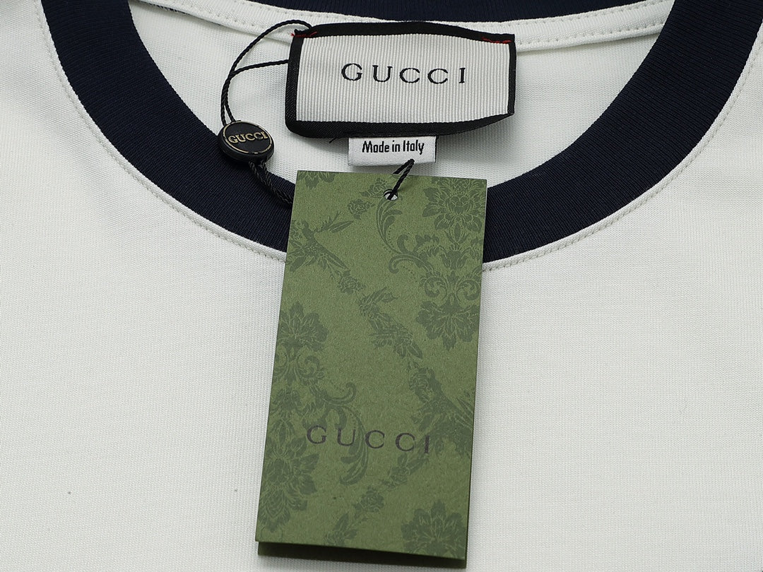Exclusive Gucci GG Cherry Embroidered T-Shirt — Blue — Size XS — Alternate View 7