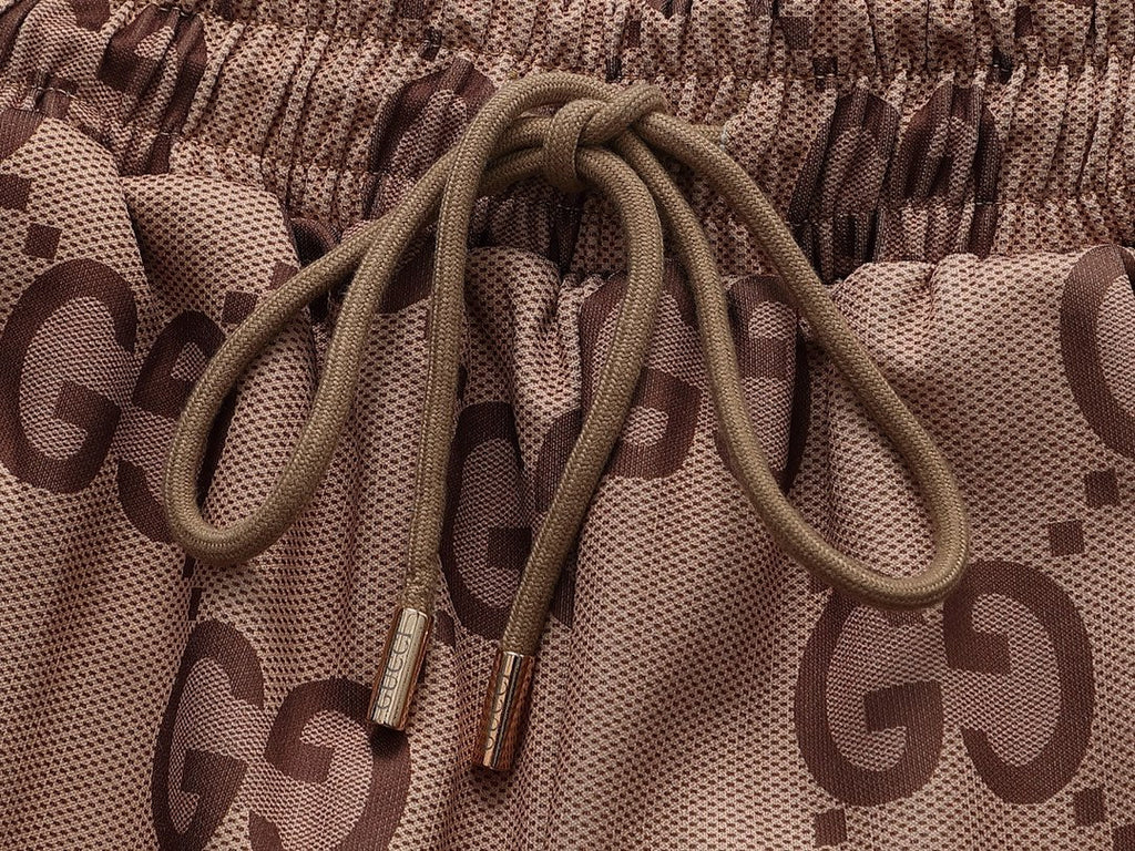 Exclusive Gucci GG Monogram Jogger Pants — Gray — Size S — Alternate View 9