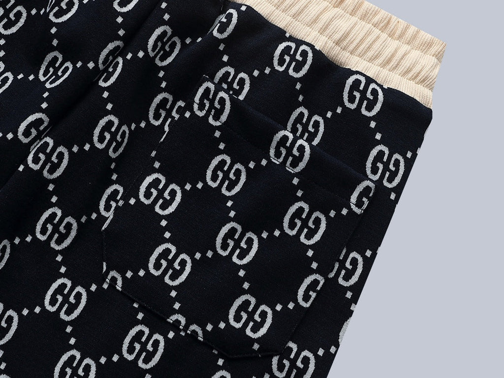 Exclusive Gucci GG Monogram Jogger Pants with Embroidered Crest — S — Alternate View 9