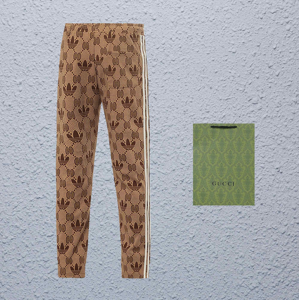 Exclusive Gucci  Trefoil Monogram Track Pants — S — Back View