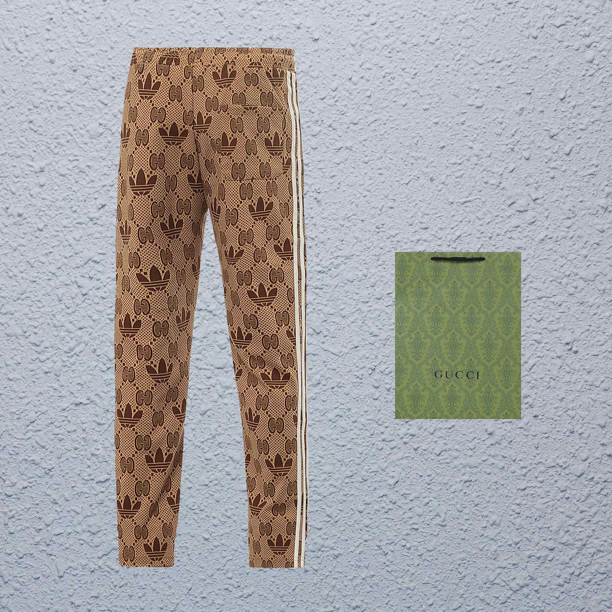 Exclusive Gucci  Trefoil Monogram Track Pants — S — Back View