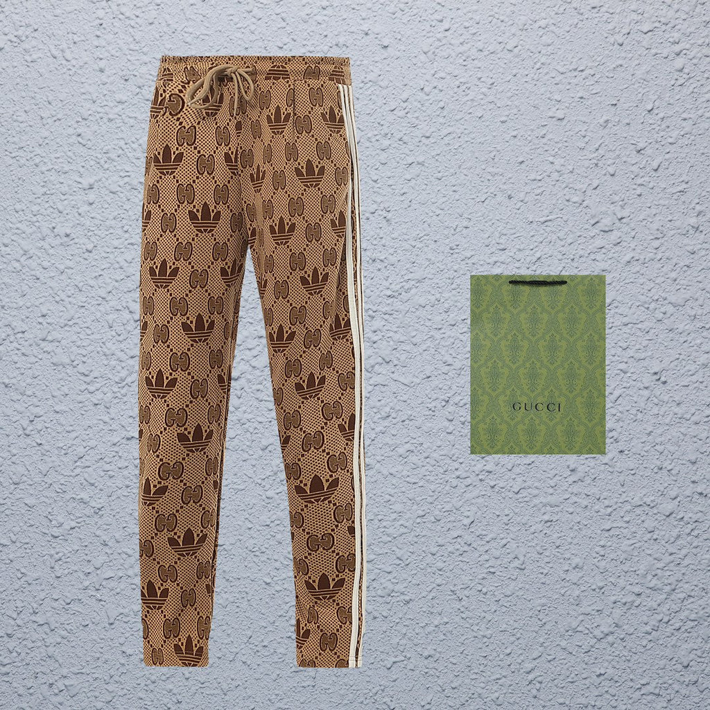Exclusive Gucci  Trefoil Monogram Track Pants — S — Side View