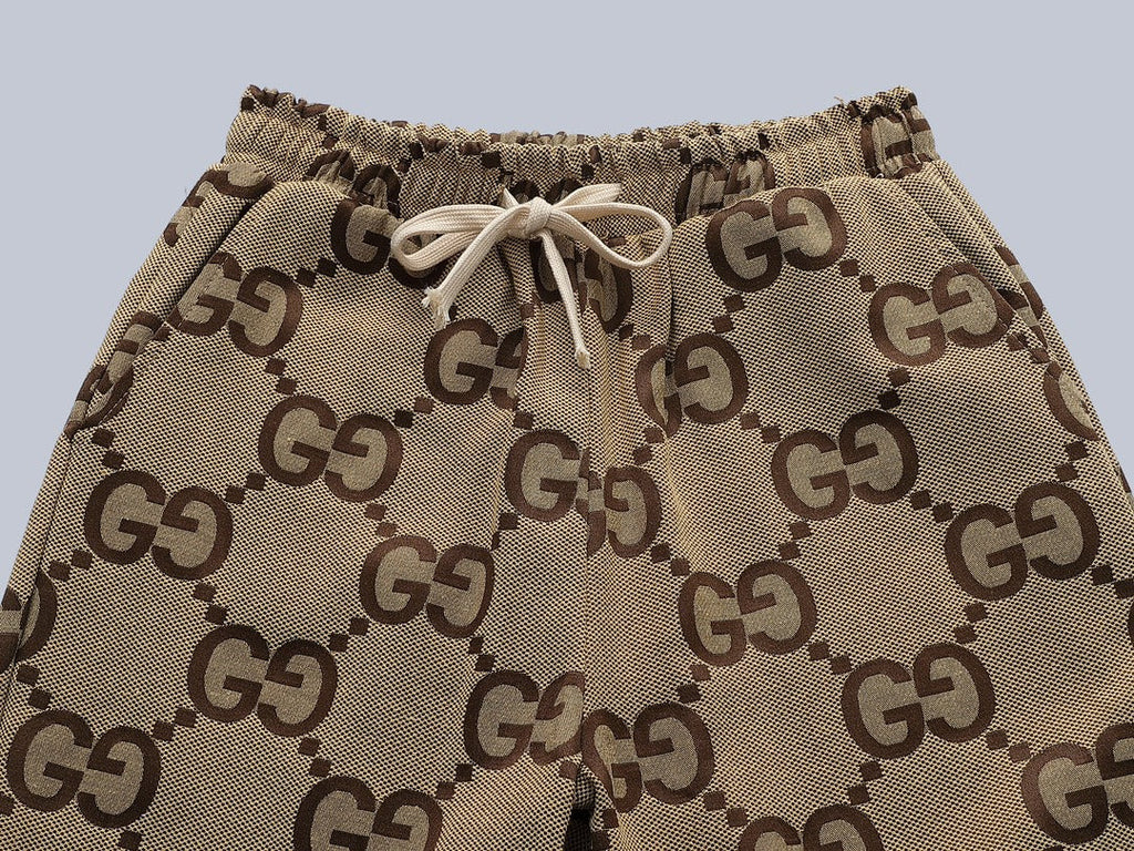 Exclusive Gucci GG Monogram Jogger Pants — S — Top View