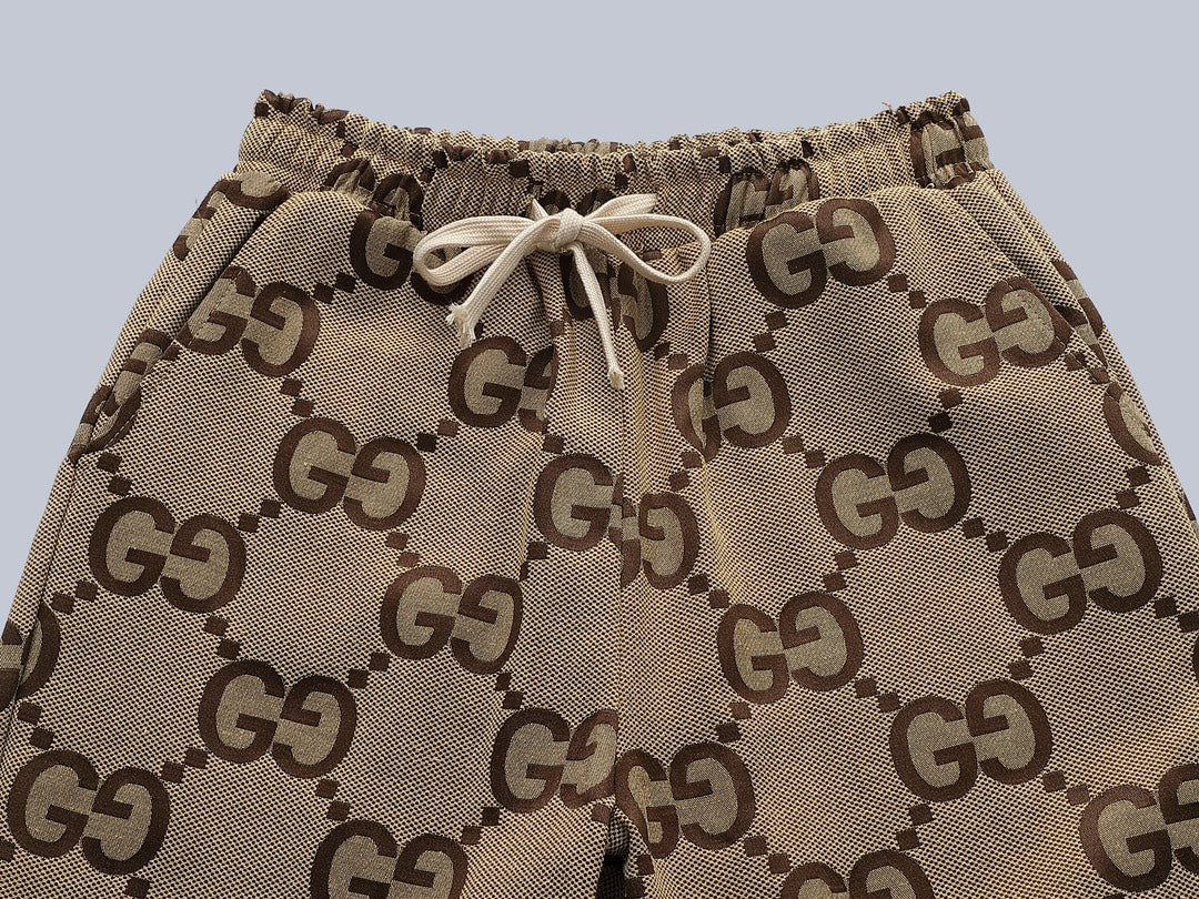Exclusive Gucci GG Monogram Jogger Pants — S — Top View