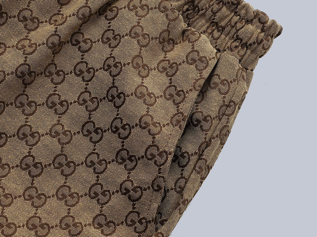 Exclusive Gucci GG Monogram Drawstring Pants — S — Lifestyle View