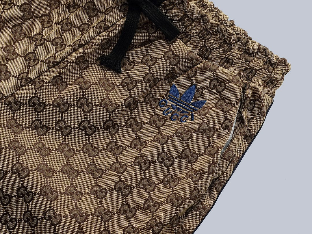 Exclusive Gucci x Adidas GG Monogram Track Pants — S — Lifestyle View