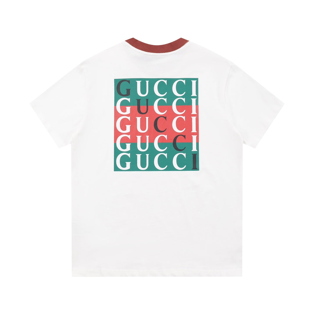 Exclusive Gucci Logo Fruit Embroidery T-Shirt — Color 1 — Size XS — Alternate View 17