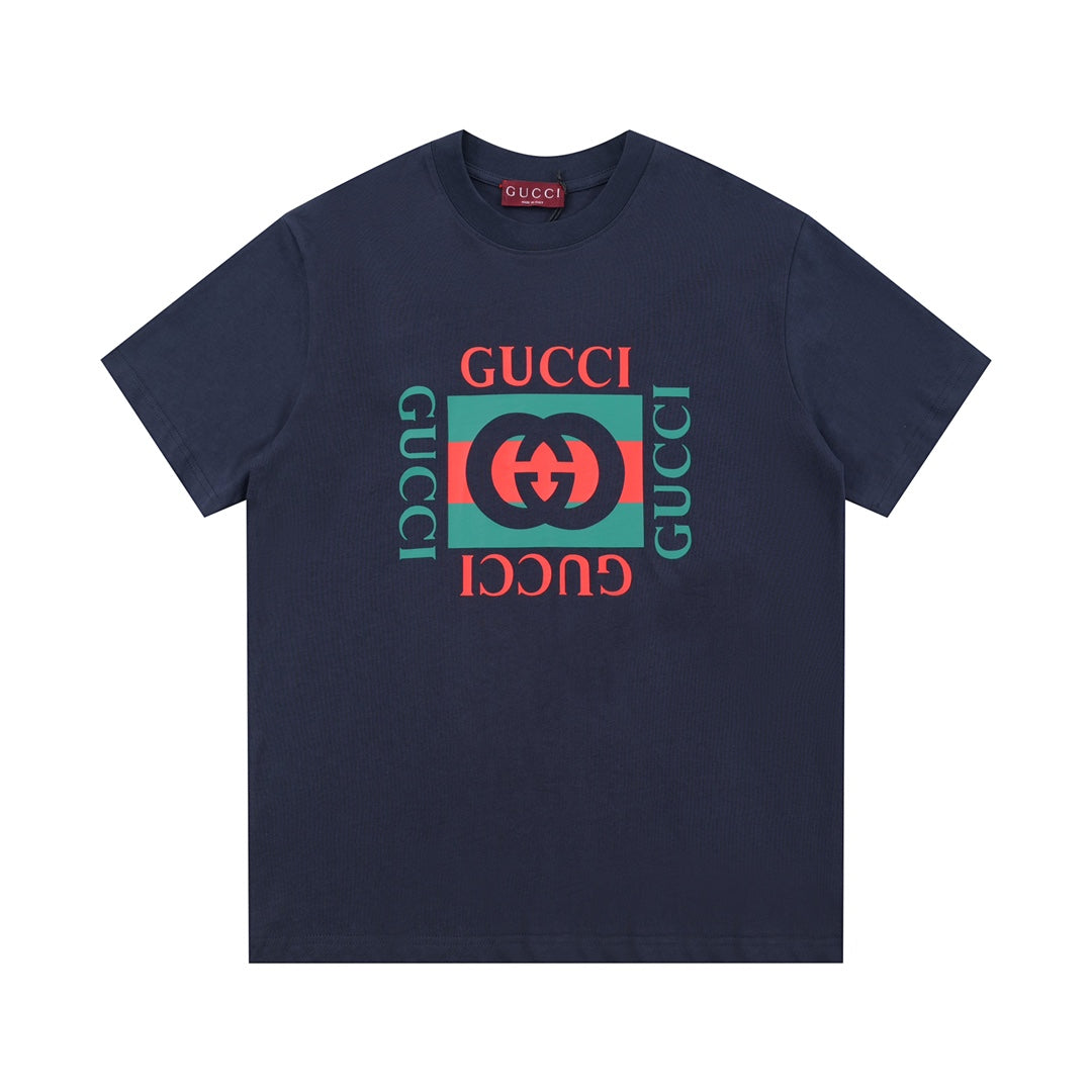 Exclusive Gucci Interlocking GG Logo Print T-Shirt — White — Size XS — Lifestyle View