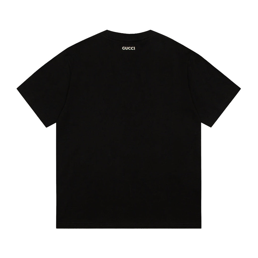 Exclusive Gucci GG Embroidered Logo T-Shirt — White — Size XS — Back View