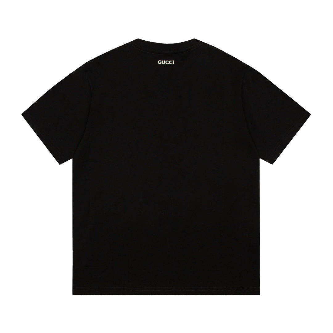 Exclusive Gucci GG Embroidered Logo T-Shirt — White — Size XS — Back View