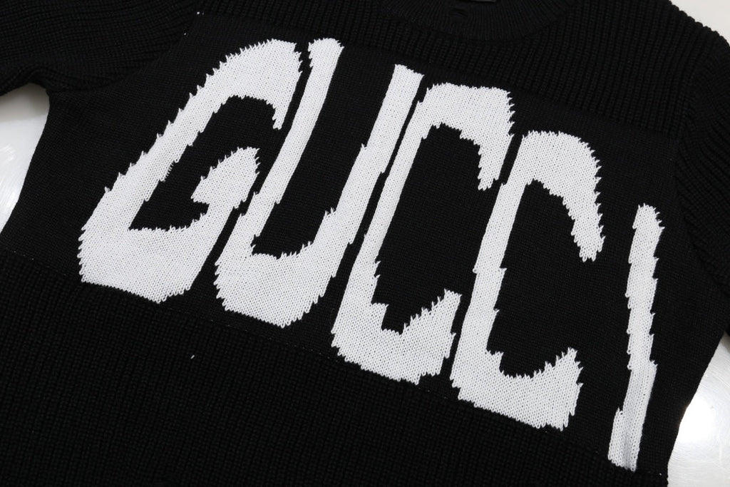 Exclusive Gucci Logo Print Sweater — Beige — Size S — Alternate View 14