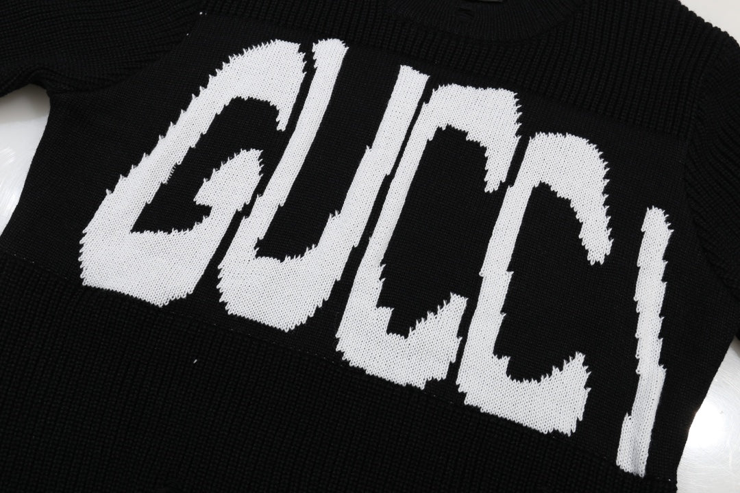 Exclusive Gucci Logo Print Sweater — Beige — Size S — Alternate View 14