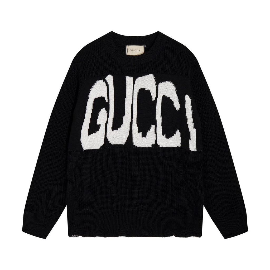 Exclusive Gucci Logo Print Sweater — Beige — Size S — Alternate View 11