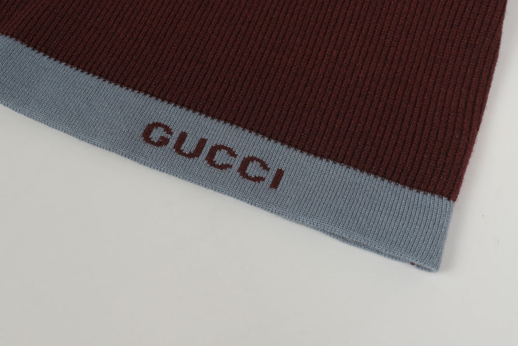 Exclusive Gucci Signature Crewneck Sweater in Bordeaux — S — Alternate View 7