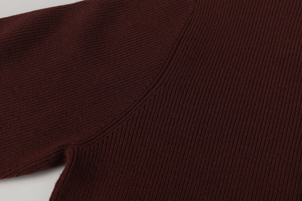 Exclusive Gucci Signature Crewneck Sweater in Bordeaux — S — Lifestyle View