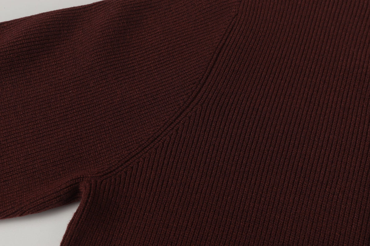 Exclusive Gucci Signature Crewneck Sweater in Bordeaux — S — Lifestyle View