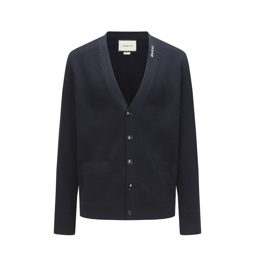 Exclusive Gucci Unisex Knit Cardigan — S — Top View