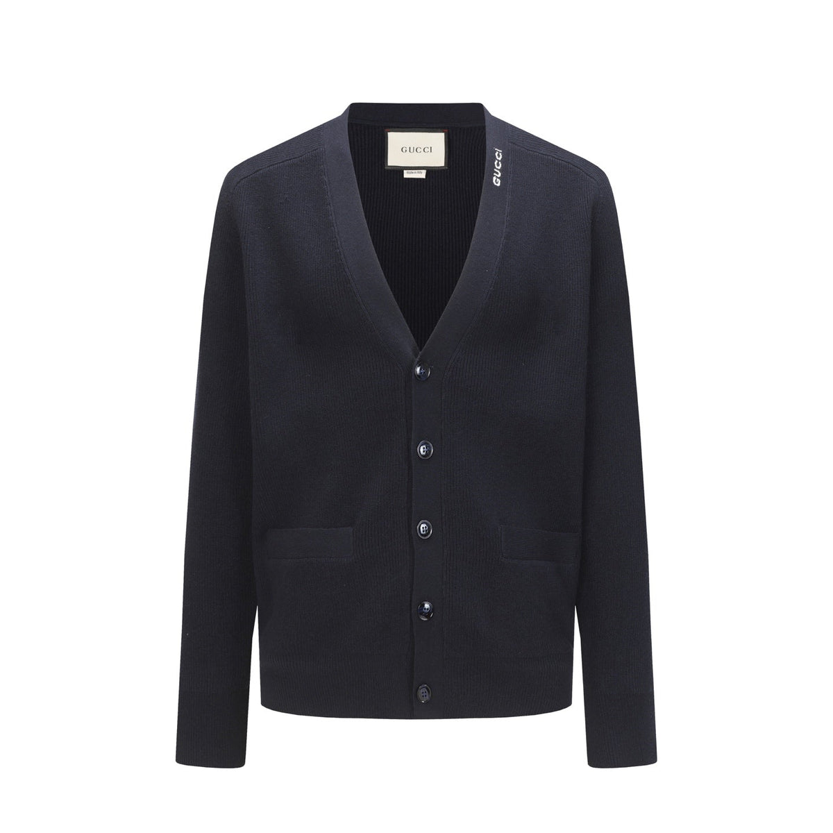 Exclusive Gucci Unisex Knit Cardigan — S — Top View