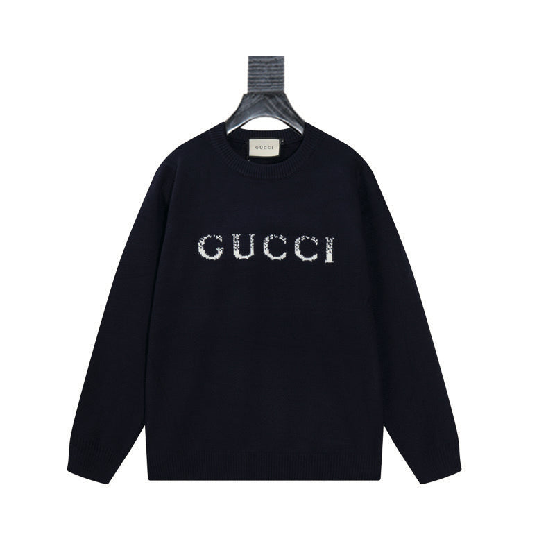 Exclusive Gucci Unisex Jacquard Crewneck Sweater — S — Top View