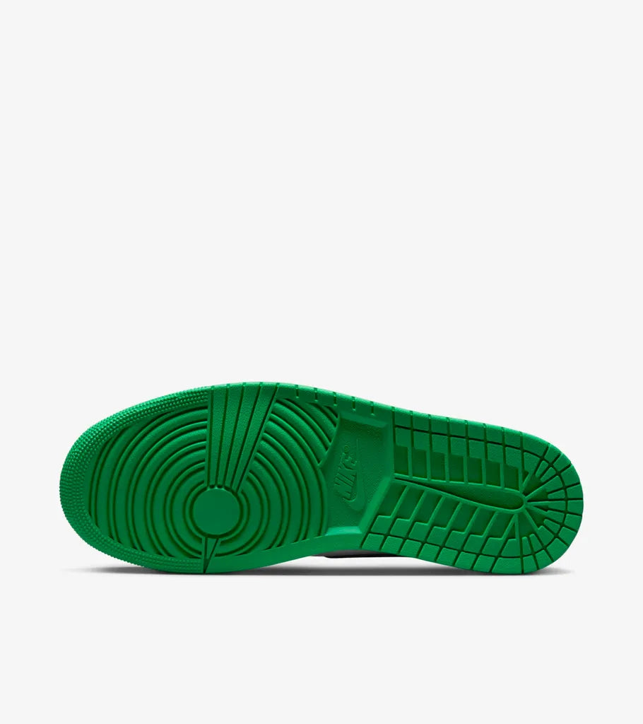 Exclusive Air Jordan 1 Retro High OG First in Flight Women's Shoes — Green/Black/White — Size US W5 - UK3 - EUR 35.5 — Back View