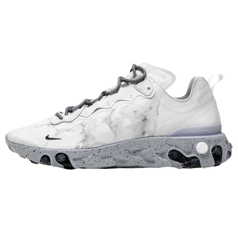 Exclusive Kendrick Lamar x React Element 55 'Pure Platinum' — UK 3 | EU 35.5 | US 3.5 — Front View