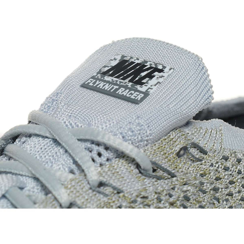 Exclusive Nike Flyknit Racer Pure Platinum-Cool Grey — UK 3 | EU 35.5 | US 3.5 — Lifestyle View