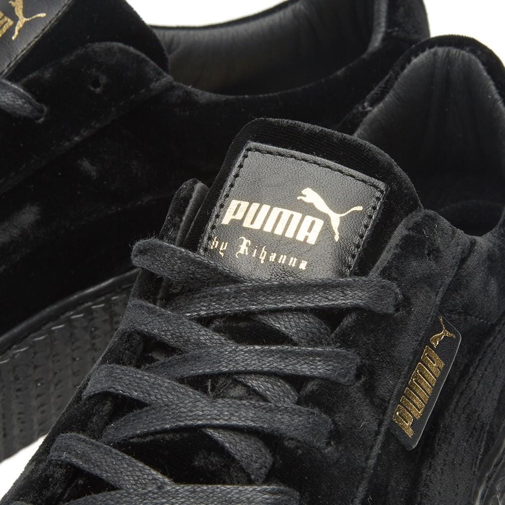 Exclusive PUMA X FENTY CREEPER VELVET Black — UK 3 | EU 35.5 | US 5.5 — Lifestyle View