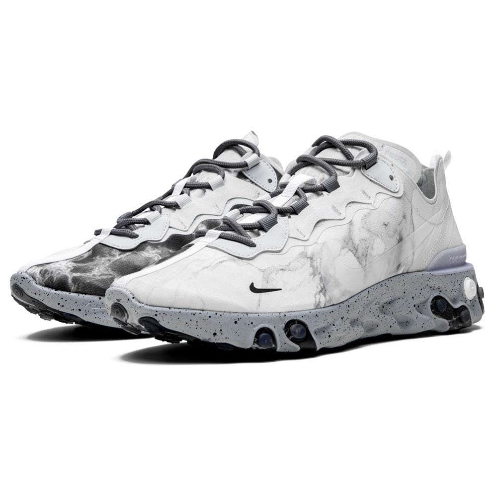 Exclusive Kendrick Lamar x React Element 55 'Pure Platinum' — UK 3 | EU 35.5 | US 3.5 — Side View