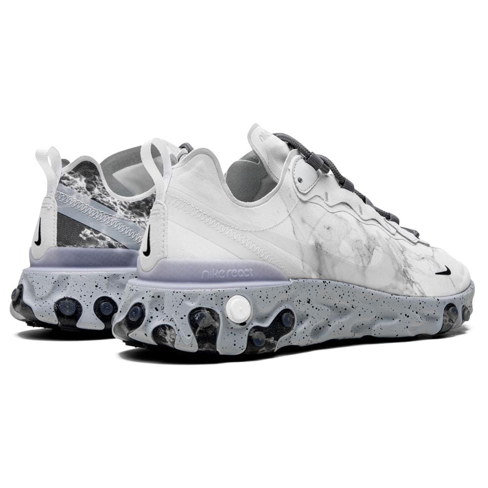 Exclusive Kendrick Lamar x React Element 55 'Pure Platinum' — UK 3 | EU 35.5 | US 3.5 — Back View