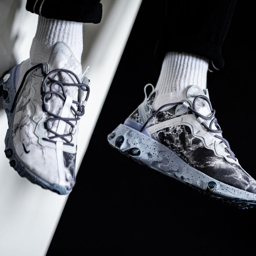 Exclusive Kendrick Lamar x React Element 55 'Pure Platinum' — UK 3 | EU 35.5 | US 3.5 — Alternate View 7