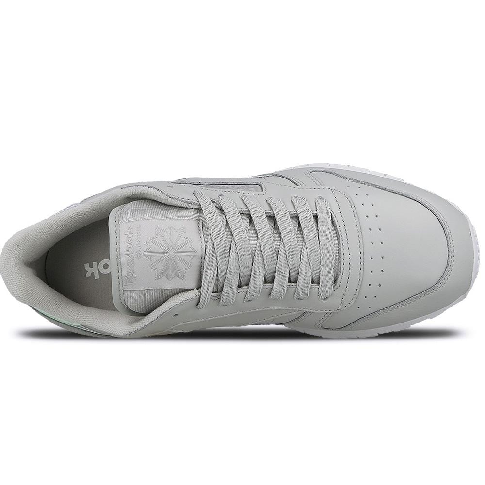 Exclusive Reebok Classic Leather Iridescent Skull Grey-White — UK 2.5 | EU 34 | US 3.5 — Side View