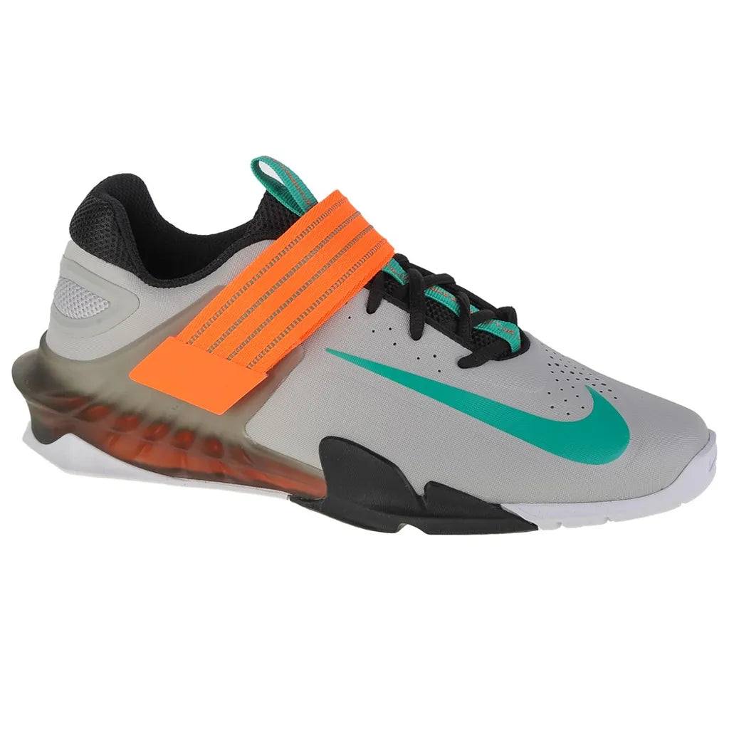 Exclusive Savaleos Weightlifting Shoes — White/Iron Grey/Laser Orange/Black — Size US M 5.5 - UK 5 - EUR 38 — Alternate View 8