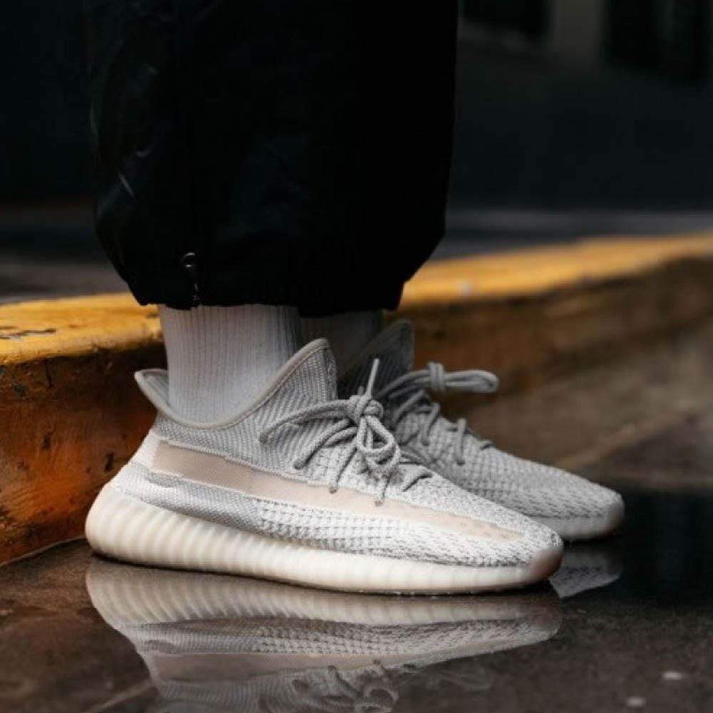 Exclusive adidas Yeezy Boost 350 V2 Lundmark (Non Reflective) — 3 UK | 35.5 EU — Lifestyle View